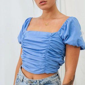 Small Town Girl Blue Top